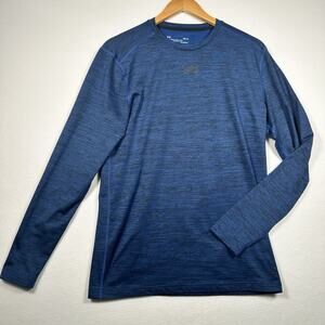 Under Armour Blue T-Shirt Cold Gear Size Medium Long Sleeve